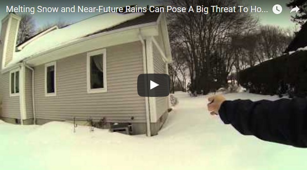 Snow Can Block Water Flow Around Home